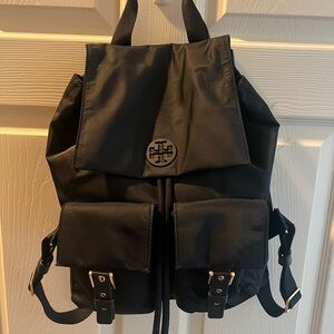 Tory Burch Black Nylon Backpack